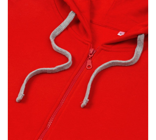 Толстовка на молнии с капюшоном Siverga Heavy, красная (алая)