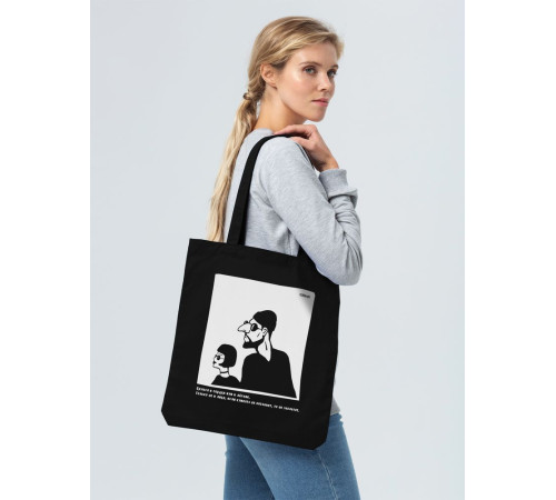 Холщовая сумка «Леон», черная