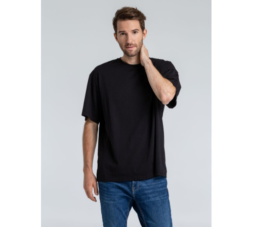 Футболка оверсайз «Чистая соль», черная