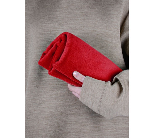 Флисовый плед Warm&Peace, красный