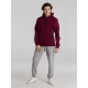 Толстовка с капюшоном унисекс King, бордовая