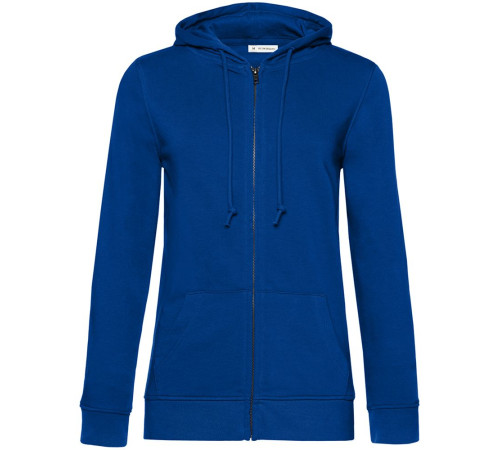 Толстовка на молнии с капюшоном женская BNC Inspire (Organic), ярко-синяя