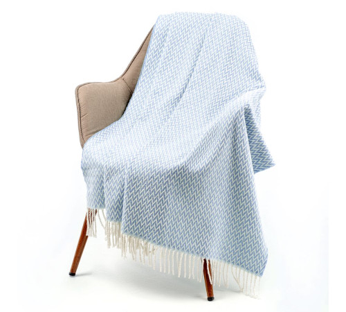 Плед Sagunt, светло-синий