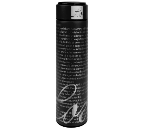 Смарт-бутылка с заменяемой батарейкой Long Therm, черная