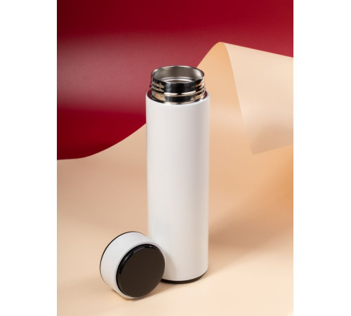 Смарт-бутылка с заменяемой батарейкой Long Therm, белая