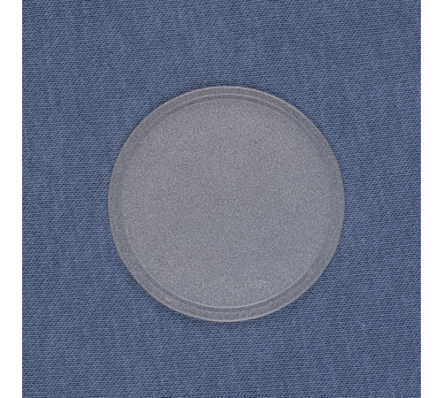 Лейбл из ПВХ Dzeta Round, L, прозрачный