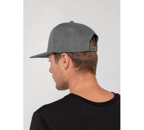 Бейсболка Snapback с прямым козырьком, серая