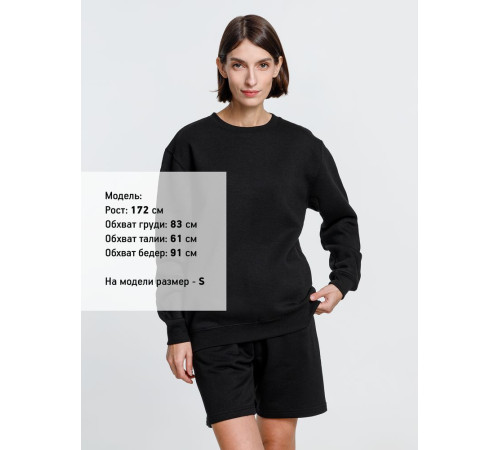 Свитшот унисекс Delta, черный