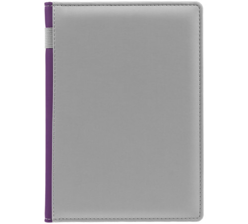 Ежедневник Spain Shall на заказ, недатированный, серый с фиолетовым
