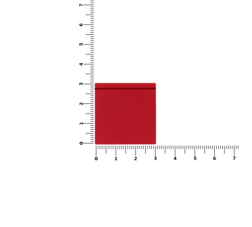 Лейбл из ПВХ Kare, красный