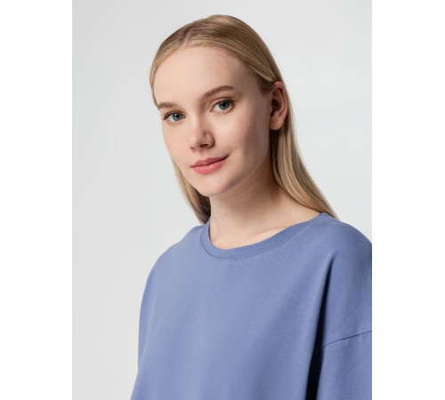 Футболка унисекс оверсайз Street Vibes, синяя (лавандовая)