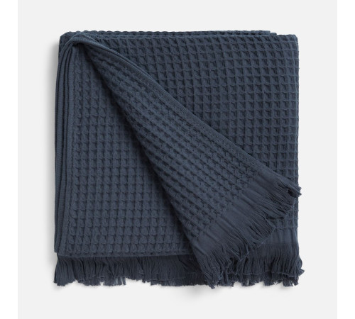 Плед вафельный Elenglect, темно-серый