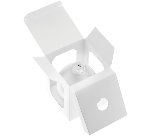 Елочный шар Finery Matt, 10 см, матовый белый