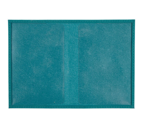 Обложка для паспорта Nubuk, бирюзовая
