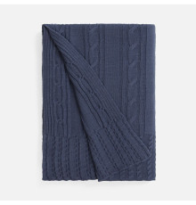 Плед Remitti, серо-синий (сланец)