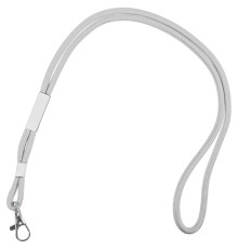 Шнурок для бейджа Tube Metal, серый