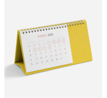 Календарь настольный Brand, желтый