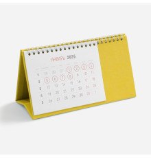 Календарь настольный Brand, желтый