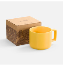 Чашка Jumbo в коробке матовая, желтая