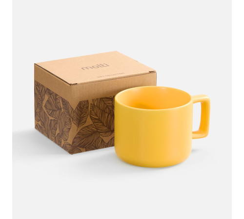 Чашка Jumbo в коробке матовая, желтая
