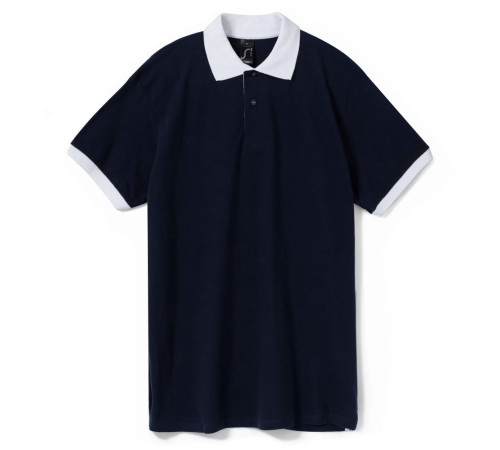 Рубашка поло Prince 190, темно-синяя с белым