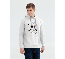 Толстовка с капюшоном No drugs, белая