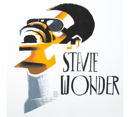 Толстовка «Меламед. Stevie Wonder», белая