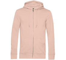 Толстовка на молнии с капюшоном унисекс BNC Inspire (Organic), розовая