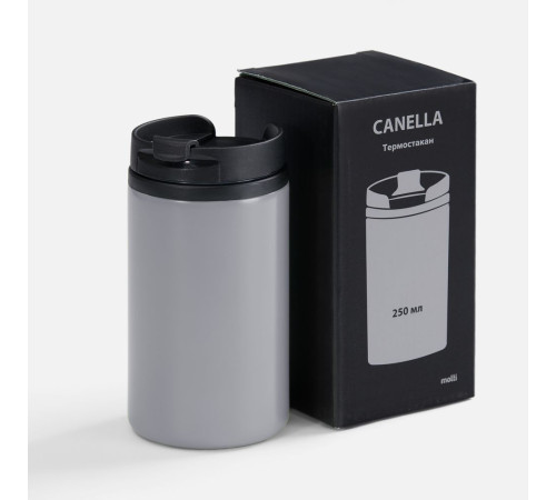 Термостакан Canella, серый матовый