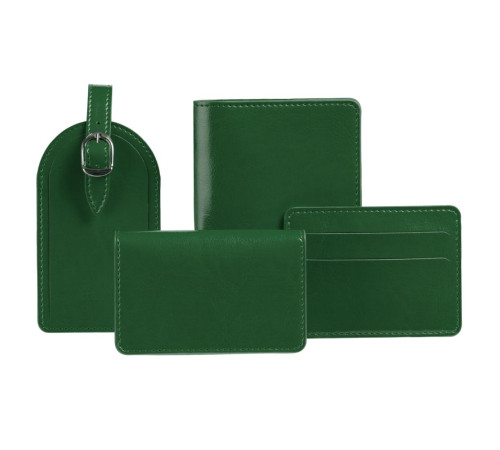 Обложка для паспорта Nebraska, зеленая