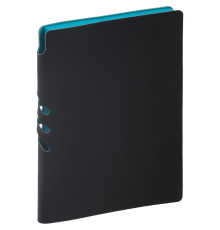 Ежедневник Flexpen Black, недатированный, черный с бирюзовым