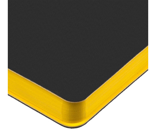 Ежедневник Flexpen Black, недатированный, черный с желтым