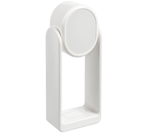 Настольная лампа с зеркалом и беспроводной зарядкой Tyro, белая