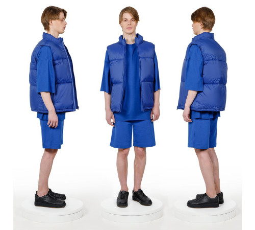 Жилет двусторонний V2, синий