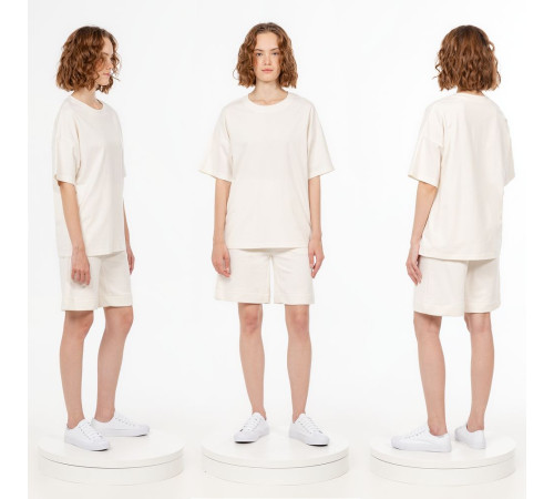 Футболка унисекс оверсайз T3, молочно-белая