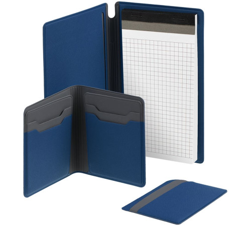 Блокнот Dual, ярко-синий