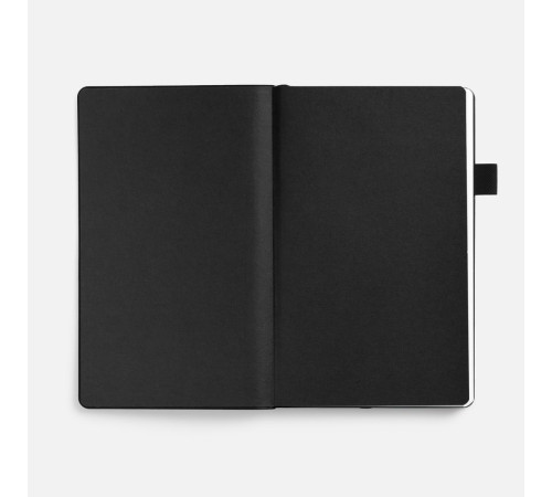 Ежедневник White Shall, недатированный, бело-черный