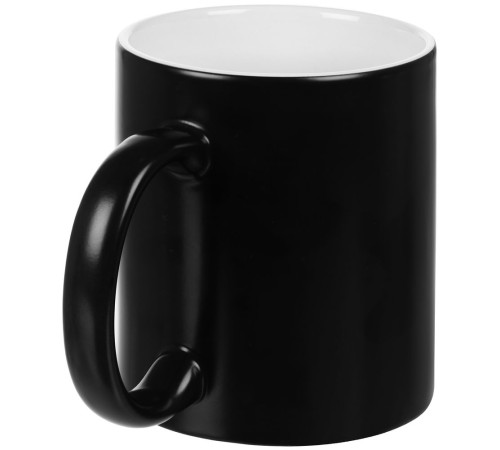 Кружка «Хамелеон», глянцевая, черная