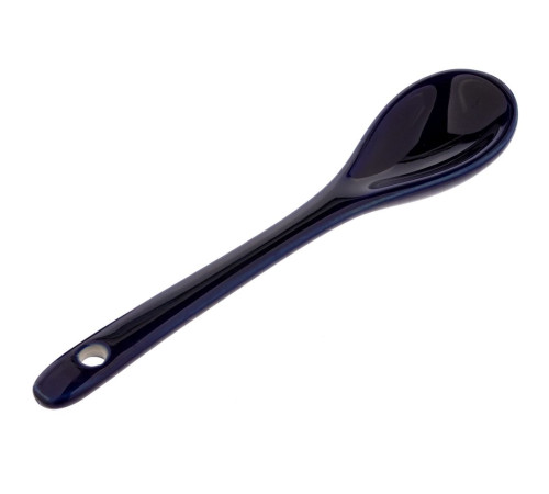 Кружка-хамелеон Melty с ложкой, черная с синим