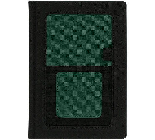 Ежедневник Mobile на заказ, недатированный, черно-зеленый