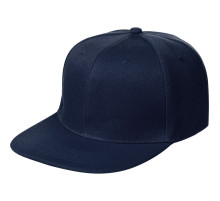 Бейсболка Snapback с прямым козырьком, темно-синяя