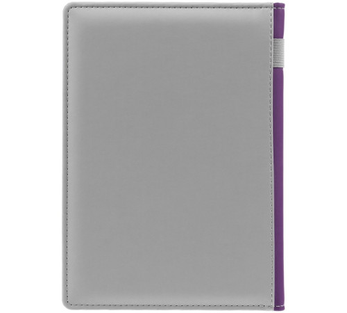 Ежедневник Spain Shall на заказ, недатированный, серый с фиолетовым