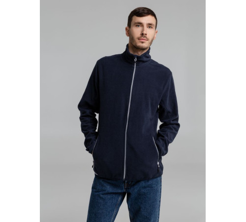 Куртка флисовая мужская Twohand, темно-синяя
