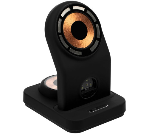 Зарядная станция с подсветкой Cooper Duo, черная