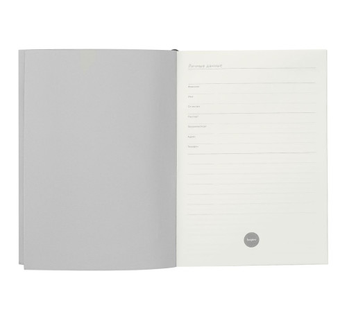 Ежедневник Flat Maxi, недатированный, серый
