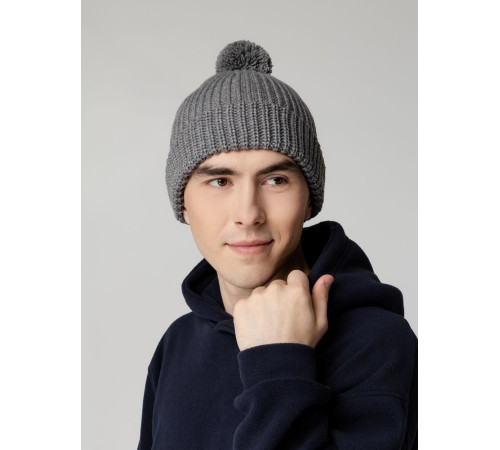 Шапка Nordvik, серый меланж