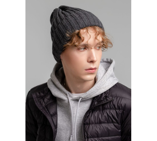 Шапка Norfold, черный меланж