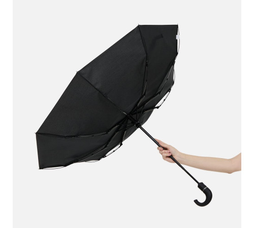 Зонт складной Hooklook, черный
