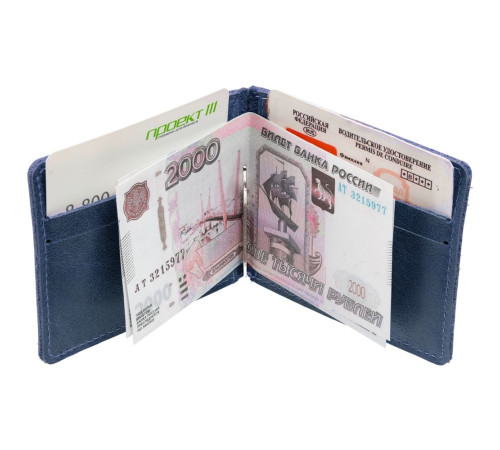 Зажим для купюр Apache, синий