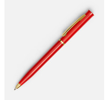 Ручка шариковая Euro Gold, красная